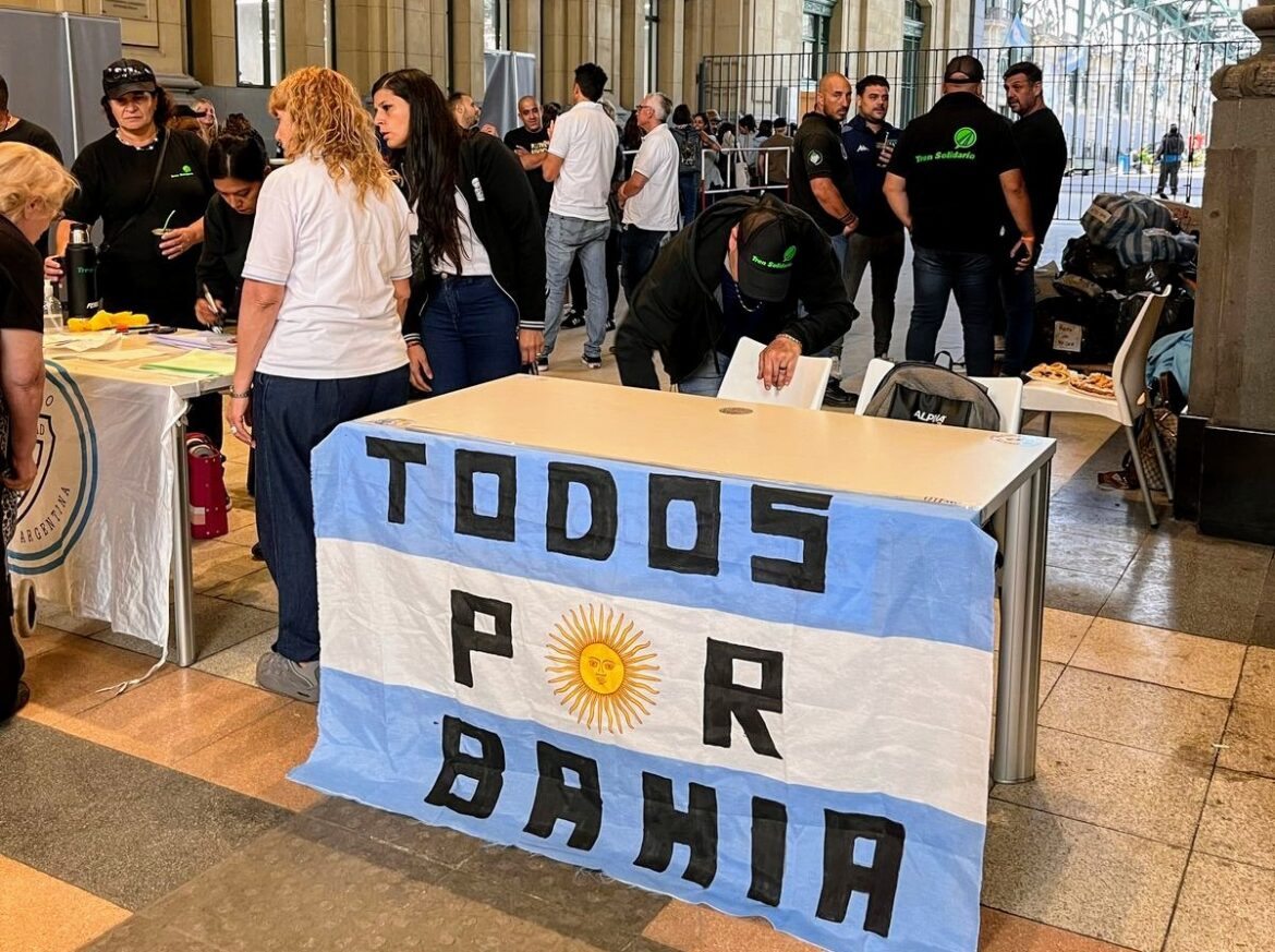 SOLIDARIDAD CON BAHÍA BLANCA: TREN CON DONACIONES Y AYUDA PARA LOS AFECTADOS