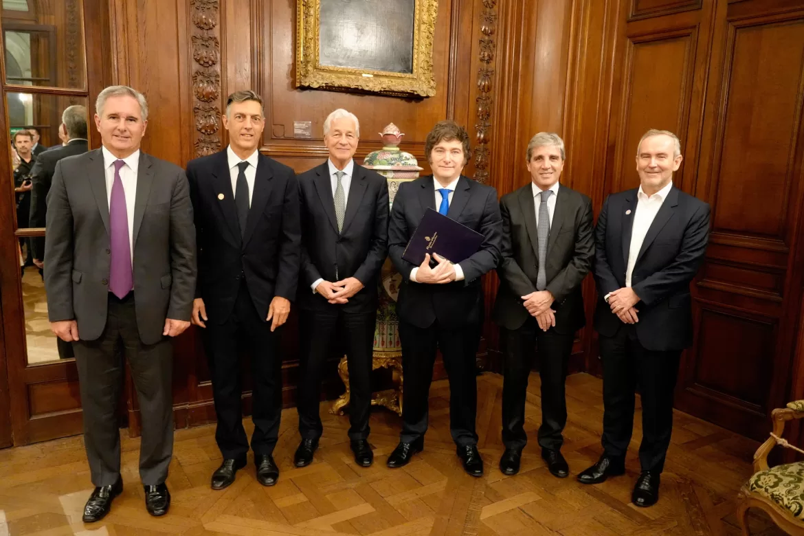 MILEI PARTICIPÓ DE UN ENCUENTRO CON JP MORGAN EN BUENOS AIRES