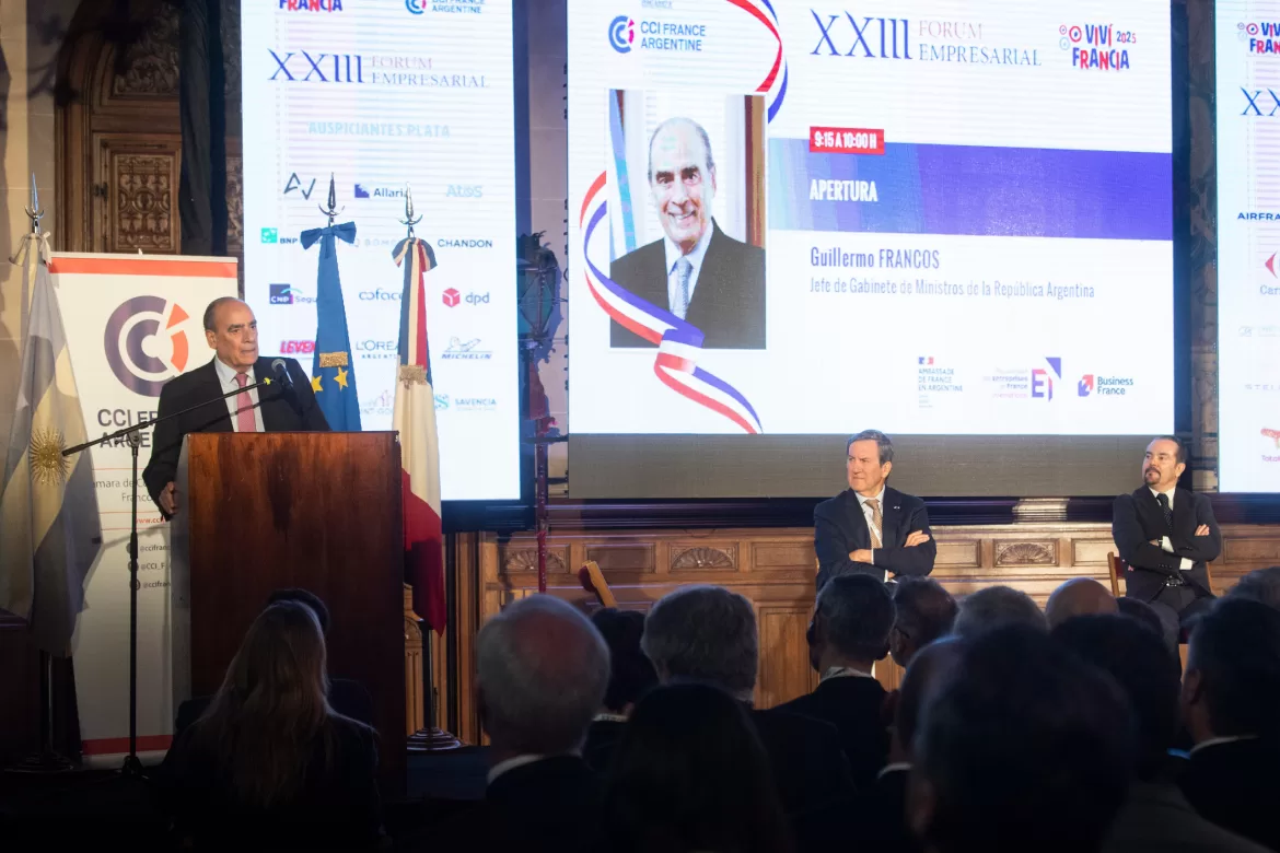 GUILLERMO FRANCOS ENCABEZÓ EL PANEL DEL XXIII FORUM EMPRESARIAL FRANCO-ARGENTINO