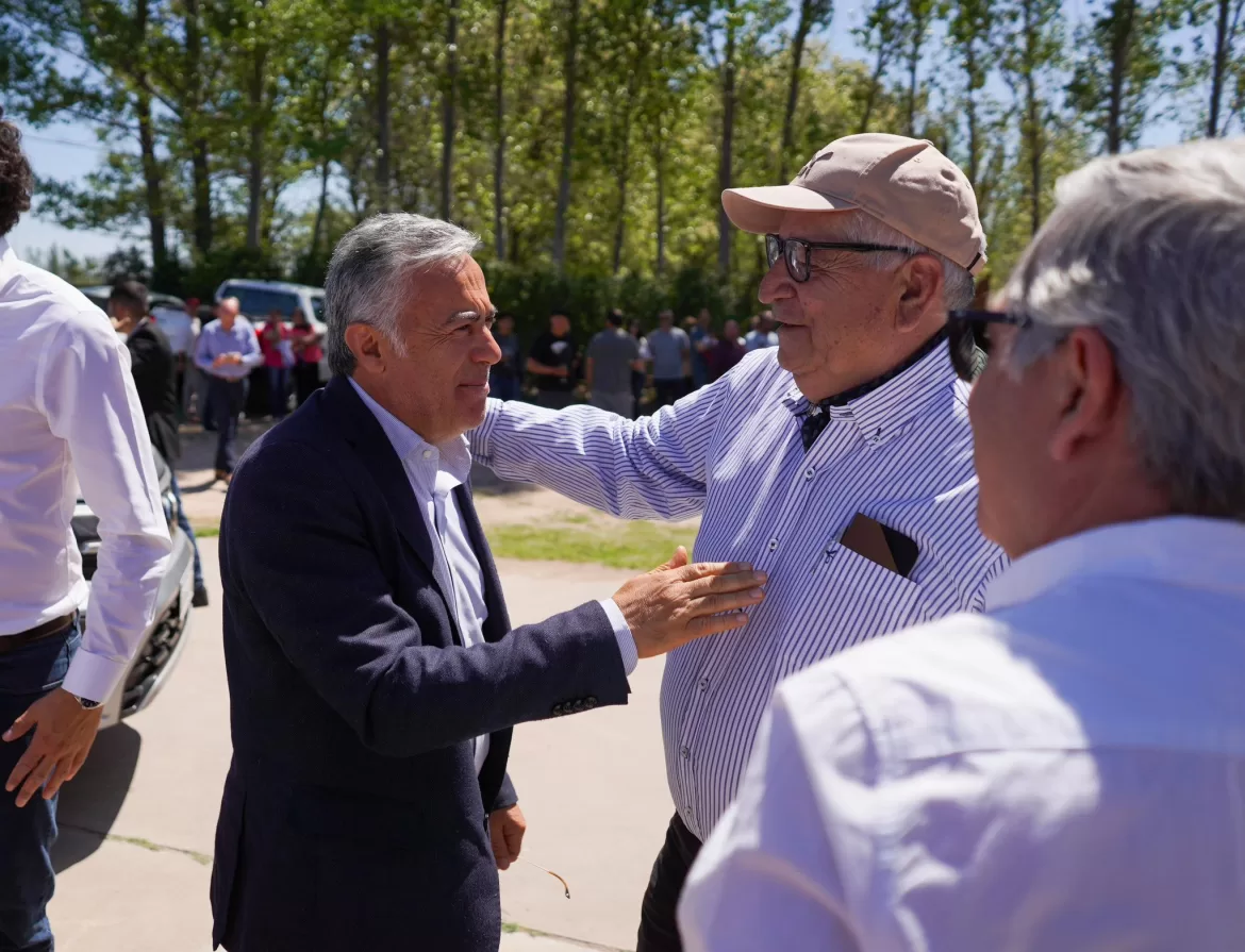 ALFREDO CORNEJO DESTACA LA OBRA DEL CANAL PERRONE PARA EL SUR DE MENDOZA