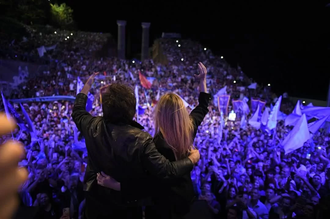 JAVIER MILEI CERRÓ LA CAMPAÑA DE LA LIBERTAD AVANZA EN ROSARIO