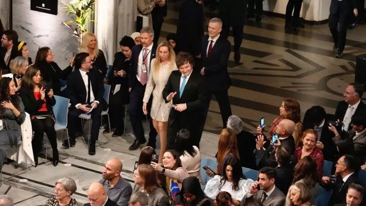 MILEI PARTICIPÓ EN LA CEREMONIA DEL NOBEL DE LA PAZ EN HONOR A MARÍA CORINA MACHADO