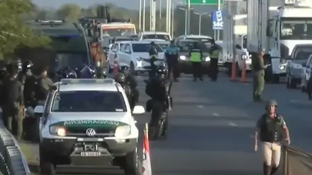 PROTESTAS CONTRA LA REFORMA LABORAL: CORTES EN LA PANAMERICANA Y FUERTE OPERATIVO EN LA 9 DE JULIO