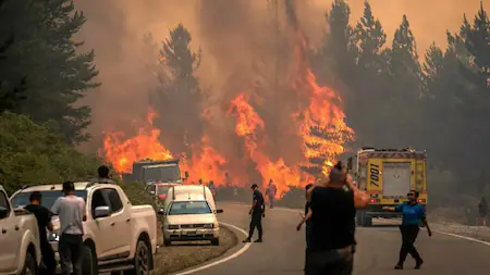 INCENDIOS EN CHUBUT: DESPLIEGUE HISTÓRICO PARA FRENAR EL FUEGO EN LOS ALERCES Y PUERTO PATRIADA