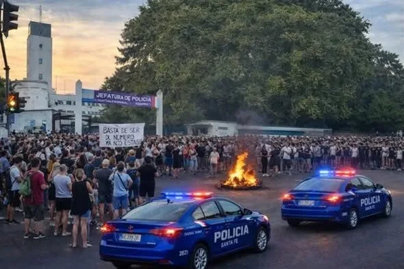 PROTESTAS POLICIALES EN SANTA FE: SALARIOS Y CONDICIONES LABORALES EN EL CENTRO DEL CONFLICTO